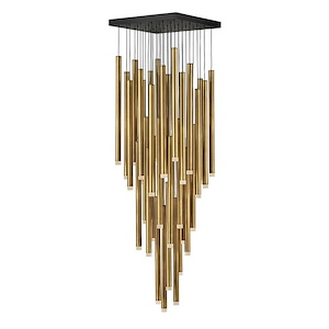 Vida-Twelve Light 2-Tier Chandelier-18 Inches Wide by 65.5 Inches Tall - 879145