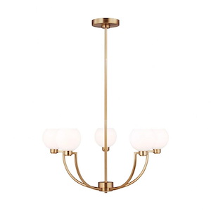 Sea Gull Lighting-Derek-5 Light Chandelier In Transitional Style-14.5 Inch Tall and 26.5 Inch Wide