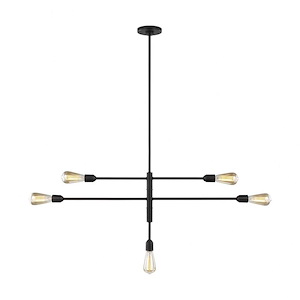 Sea Gull Lighting-Randolph-5 Light Chandelier In Transitional Style-20.25 Inch Tall and 48.5 Inch Wide