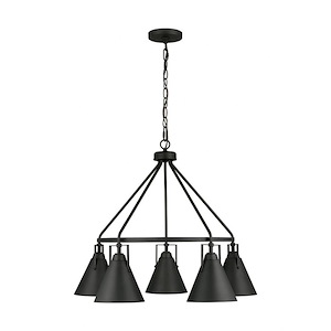 Insdale - 5 Light Chandelier In Traditional Style-22 Inches Tall and 26.5 Inches Wide