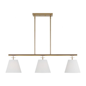 Sea Gull Lighting-Crestgrove-3 Light Chandelier In Transitional Style-9.75 Inch Tall and 38 Inch Wide