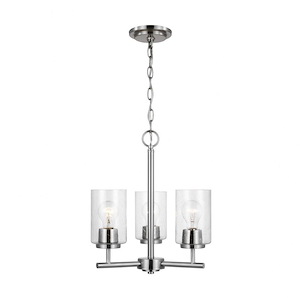 Sea Gull Lighting-Oslo-3 Light Chandelier In Contemporary Style-16.5 Inch Tall and 15 Inch Wide