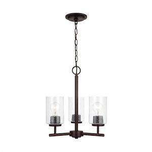 Oslo-24W 3 LED Chandelier In Contemporary Style-16.5 Inch Tall and 15 Inch Wide - 1255006