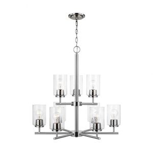 Sea Gull Lighting-Oslo-9 Light Chandelier In Contemporary Style-26.75 Inch Tall and 26 Inch Wide - 1118542