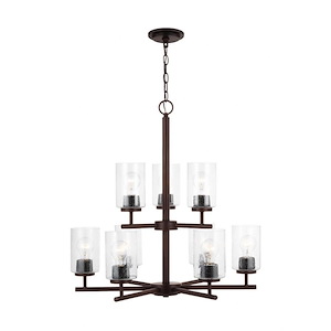 Sea Gull Lighting-Oslo-72W 9 LED Chandelier In Contemporary Style-26.75 Inch Tall and 26 Inch Wide - 1255037