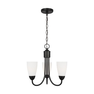 Seville - 3 Light Chandelier In Modern Style-15.75 Inches Tall and 17 Inches Wide - 1326581