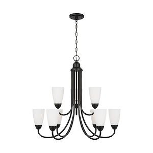Seville - 9 Light Chandelier In Modern Style-27.13 Inches Tall and 28.88 Inches Wide - 1326606