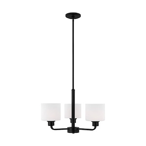 Canfield-3 Light Chandelier In Modern Style-13.13 Inch Tall and 19.63 Inch Wide - 1118474