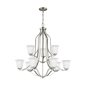 Emmons-75W Nine Light 2-Tier Chandelier - 560630
