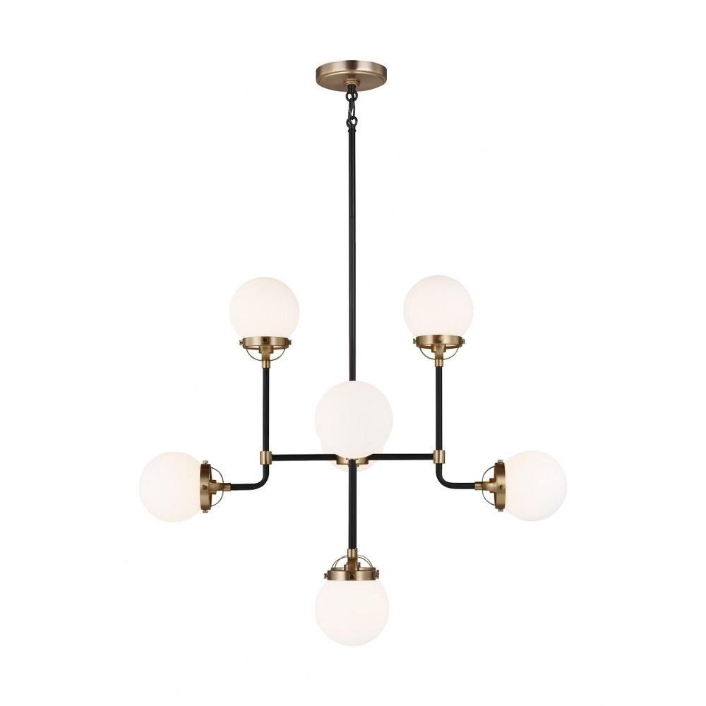 Visual Comfort Studio Cafe 4-Light Bathroom Vanity Light in Satin Brass