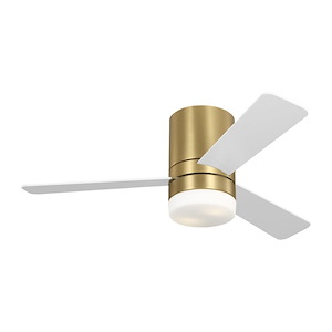 Era - 3 Blade Hugger Ceiling Fan with Light Kit-13 Inch Tall and 44 Inch Wide - 1366616