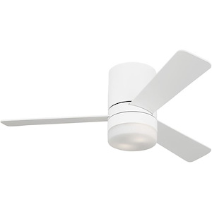 Era - 3 Blade Hugger Ceiling Fan with Light Kit In Modern Style-13 Inches Tall and 44 Inches Wide - 1327814
