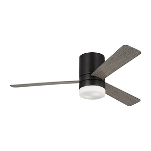 Era - 3 Blade Hugger Ceiling Fan with Light Kit In Modern Style-13 Inches Tall and 52 Inches Wide