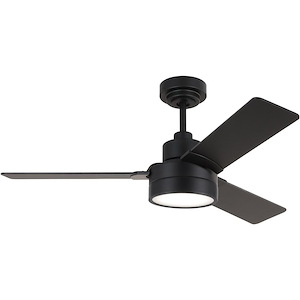 Jovie-3 Blade Ceiling Fan with Light Kit In Modern Style-15.4 Inch Tall and 44 Inch Wide - 1214115