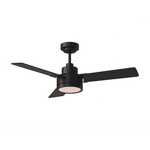 Monte Carlo Fans-Jovie-3 Blade Ceiling Fan with Light Kit In Modern Style-15.4 Inch Tall and 44 Inch Wide