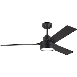 Jovie-3 Blade Ceiling Fan with Light Kit In Modern Style-15.4 Inch Tall and 52 Inch Wide - 1214076