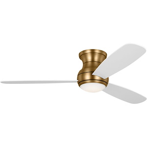 Orbis - 3 Blade Hugger Ceiling Fan with Light Kit In Contemporary Style-11 Inches Tall and 52 Inches Wide - 1327806