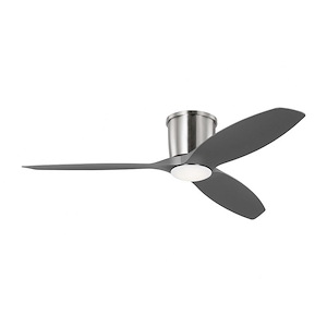 Titus - 3 Blade Hugger Ceiling Fan with Light Kit In Modern Style-9.8 Inches Tall and 52 Inches Wide - 1327765