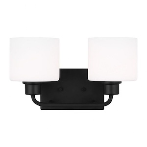 Sea Gull Lighting-Canfield-2 Light Wall Sconce In Modern Style-8.38 Inch Tall and 14.25 Inch Wide - 1118471