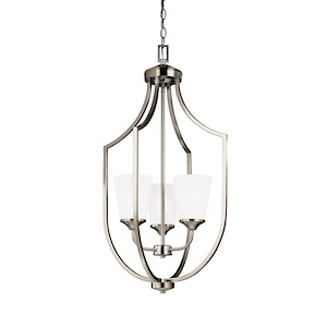 Sea Gull Lighting-Hanford-Three Light Hall Foyer in Transitional Style-18.13 Inch wide by 32.75 Inch high
