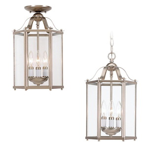 Sea Gull Lighting-Three-light Hall/foyer in Traditional Style-9 Inch wide by 16 Inch high - 36173