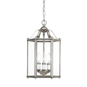 Sea Gull Lighting-Three-light Hall/foyer in Traditional Style-9 Inch wide by 16 Inch high