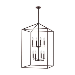 Sea Gull Lighting-Perryton-8 Light Extra Large Hall Foyer in Transitional Style-22 Inch wide by 38 Inch high