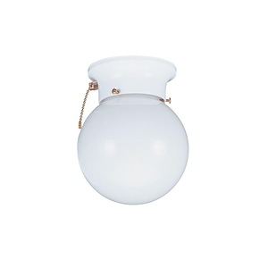 Sea Gull Lighting-One Light Close To The Ceiling in Traditional Style-6 Inch wide by 7.15625 Inch high