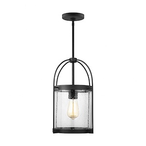 Sea Gull Lighting-Kenny-1 Light Pendant In Transitional Style-16.25 Inch Tall and 10.75 Inch Wide