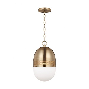 Sea Gull Lighting-Bea-1 Light Pendant In Transitional Style-15 Inch Tall and 9 Inch Wide