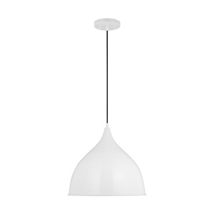Sea Gull Lighting-Grant-1 Light Pendant In Contemporary and Modern Style-13.13 Inch Tall and 14.13 Inch Wide