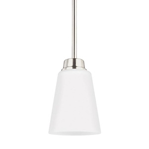 Sea Gull Lighting-Kerrville-100W One Light Mini-Pendant in Transitional Style-4.38 Inch wide by 6.38 Inch high