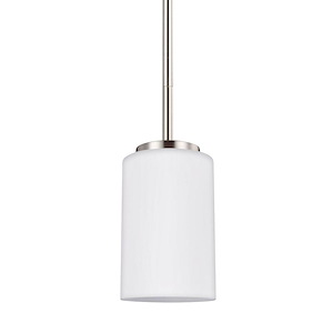 Sea Gull Lighting-Oslo-One Light Mini-Pendant in Contemporary Style-4 Inch wide by 5.75 Inch high - 560925