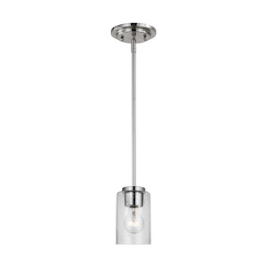 Sea Gull Lighting-Oslo-1 Light Pendant In Contemporary Style-5.75 Inch Tall and 4 Inch Wide