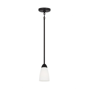 Seville - 1 Light Mini Pendant In Modern Style-7 Inches Tall and 4 Inches Wide