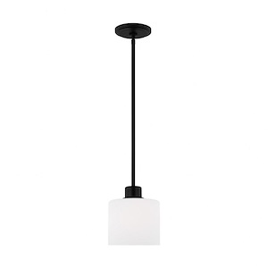 Sea Gull Lighting-Canfield-9W 1 LED Pendant In Modern Style-6.38 Inch Tall and 5.5 Inch Wide