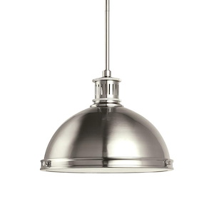 Sea Gull Lighting-Pratt Street-Two Light Pendant in Contemporary Style-12.75 Inch wide by 8.5 Inch high