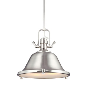 Sea Gull Lighting-Stone Street-Two Light Pendant in Contemporary Style-17.25 Inch wide by 15.5 Inch high - 459748