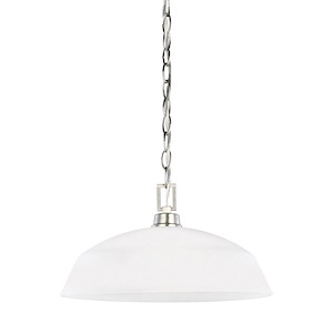 Sea Gull Lighting-Kerrville-100W One Light Pendant in Transitional Style-15 Inch wide by 8 Inch high - 494134