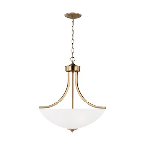 Sea Gull Lighting-Geary-3 Light Pendant In Transitional Style-20.63 Inch Tall and 18.63 Inch Wide