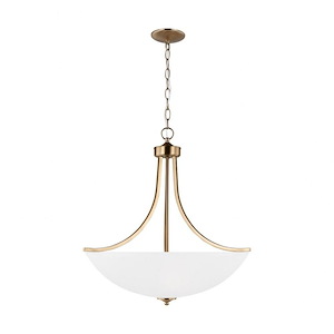 Sea Gull Lighting-Geary-4 Light Pendant In Transitional Style-27.13 Inch Tall and 25 Inch Wide