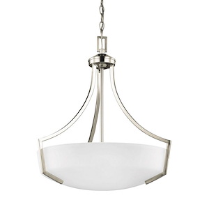 Sea Gull Lighting-Hanford-Three Light Pendant in Transitional Style-20.56 Inch wide by 22.63 Inch high