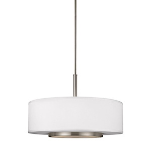 Sea Gull Lighting-Nance-3 Light Pendant in Transitional Style-19.25 Inch wide by 13.5 Inch high