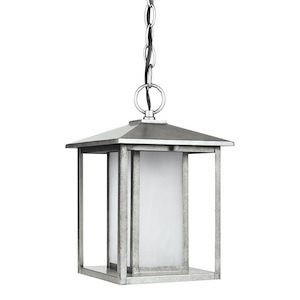 Sea Gull Lighting-Hunnington-14W 1 LED Outdoor Pendant in Contemporary Style-9 Inch wide by 13.75 Inch high