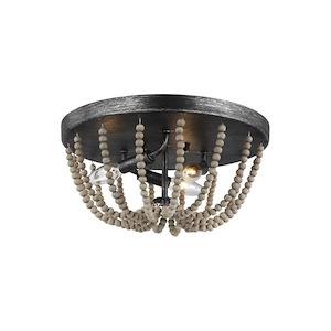 Sea Gull Lighting-Oglesby-3 Light Flush Mount in Country Style-14 Inch wide by 6.25 Inch high