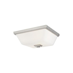 Sea Gull Lighting-Ellis Harper-2 Light Flush Mount in Transitional Style-13 Inch wide by 5.38 Inch high