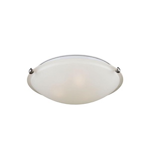 Sea Gull Lighting-Nash-2 Light Flush Mount in Transitional Style-16.25 Inch wide by 4 Inch high