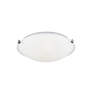 Sea Gull Lighting-Nash-2 Light Flush Mount in Transitional Style-16.25 Inch wide by 4 Inch high