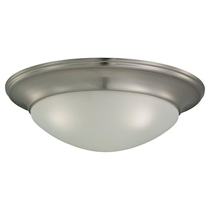 Sea Gull Lighting-Nash-3 Light Flush Mount in Contemporary Style-16.75 Inch wide by 5.5 Inch high