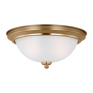 Sea Gull Lighting-Geary-2 Light Flush Mount In Transitional Style-5.5 Inch Tall and 12.5 Inch Wide